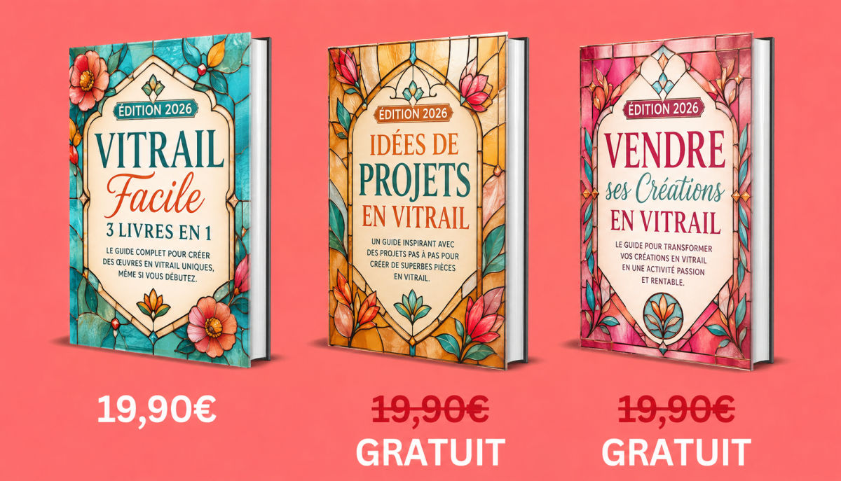 Le Vitrail Facile – Les 3 livres du coffret